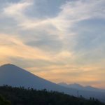 Mt Agung sunset from Amed